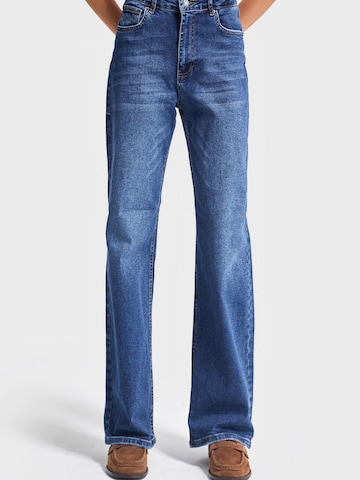 IT'S BASIC Regular Jeans 'Straight Mid Rise Jeans (Lenght 30)' in Blue