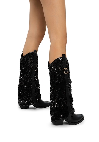 Salinyang Comwboystøvler i sort