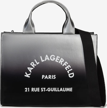 Karl Lagerfeld Käsilaukku 'Rue St-Guillaume' värissä harmaa: etupuoli