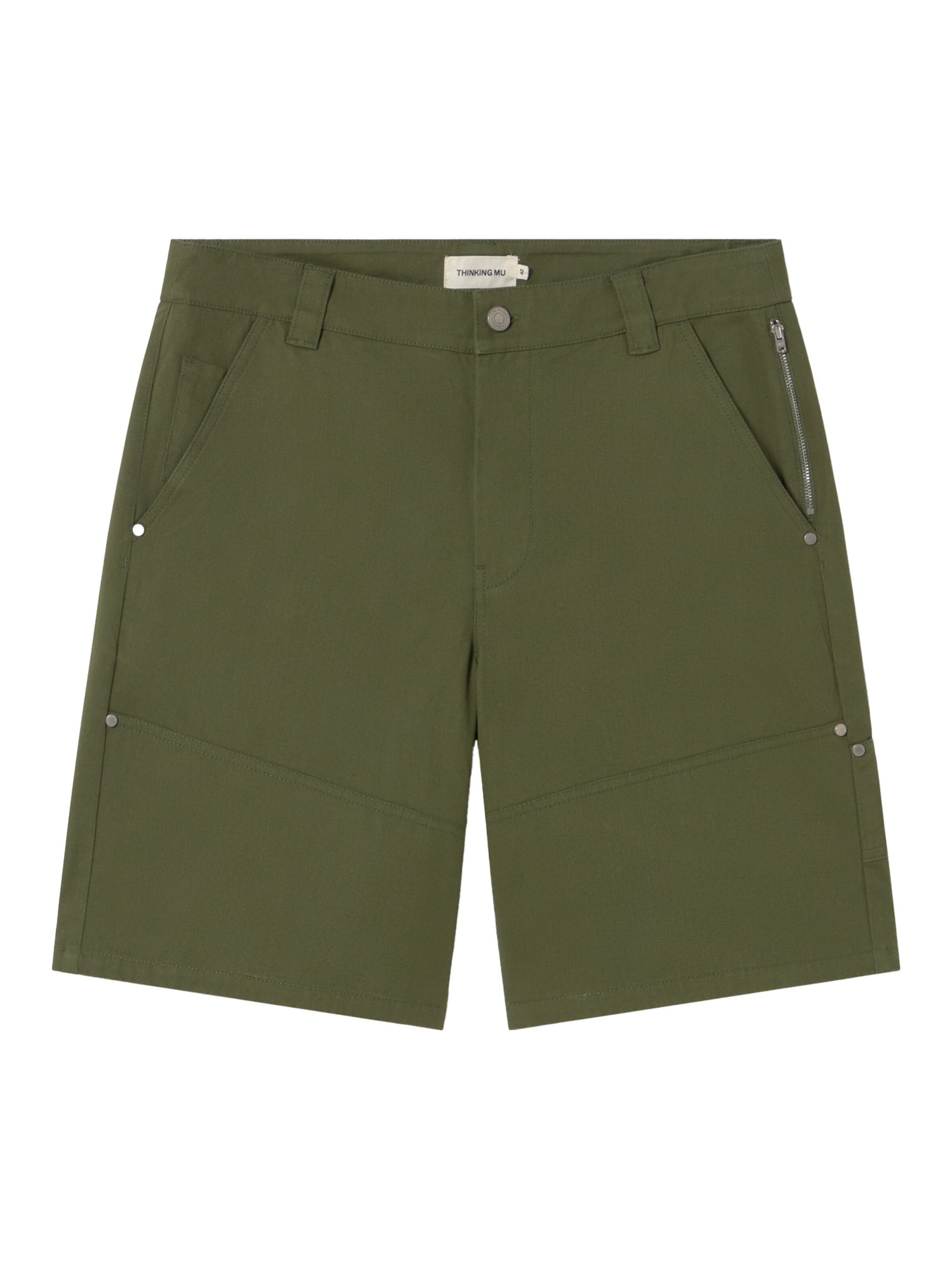 Thinking MU Loose fit Pants in Green: front