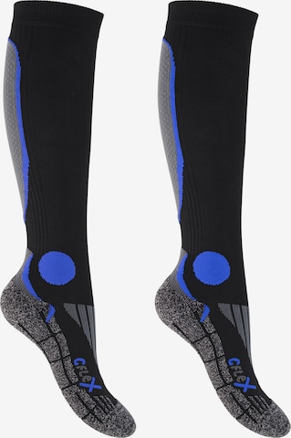 cflex Sportsocken 'Performance' in Blau: Vorderseite
