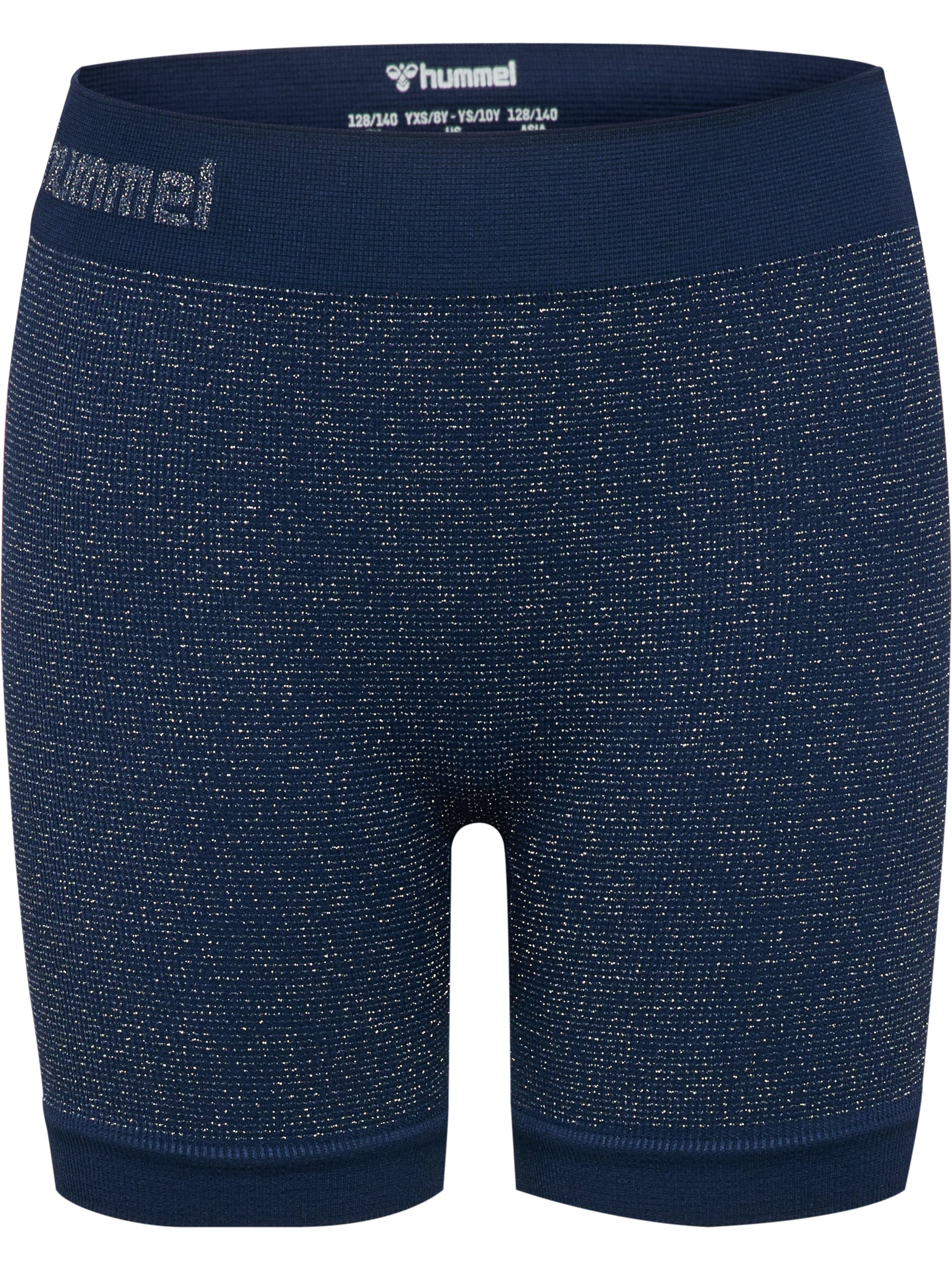 Hummel Slimfit Sportbroek in Blauw: voorkant