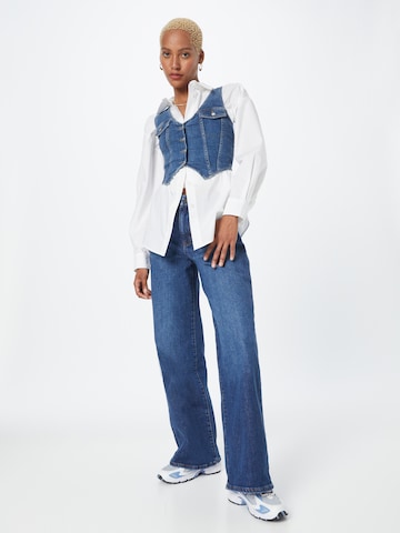 ESPRIT Wide leg Jeans in Blauw