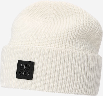 HUGO Red Beanie 'Xamoh' in White: front