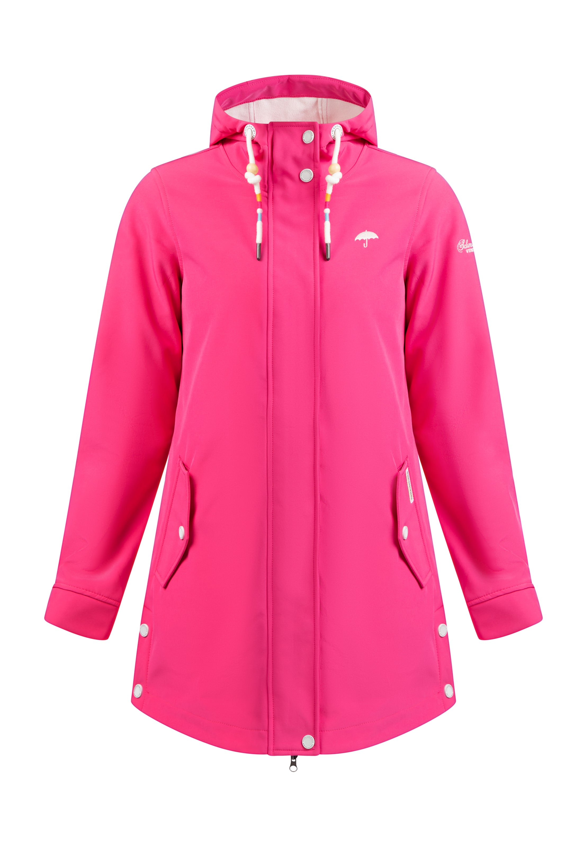 Manteau fonctionnel 'Alzette' Schmuddelwedda en rose : devant