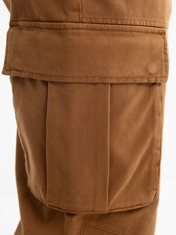 BIG STAR Tapered Cargobroek in Bruin