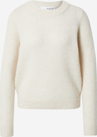 SELECTED FEMME Sweater 'SIA' in Beige: front