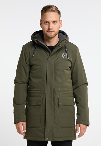 Parka d’hiver MO en vert : devant