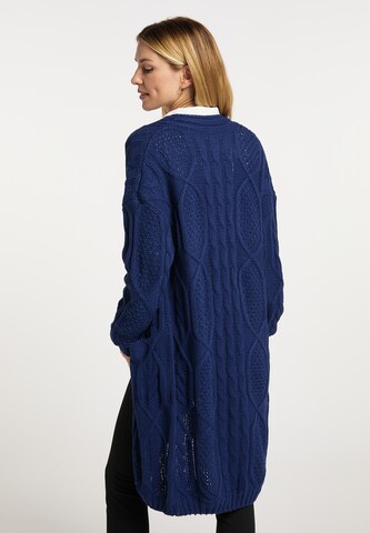 Usha Knit Cardigan in Blue