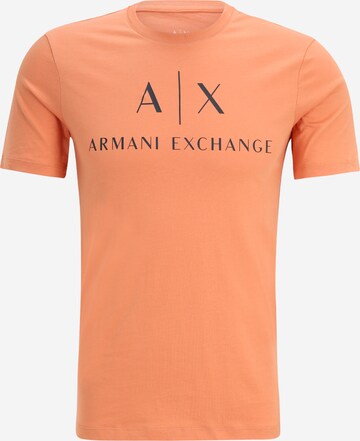 ARMANI EXCHANGE Shirt '8NZTCJ' in Oranje: voorkant