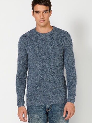 KOROSHI - Pullover em azul: frente