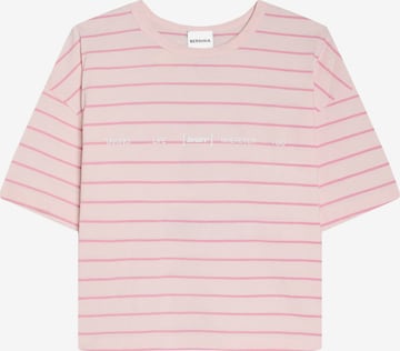 Bershka Shirt in Roze: voorkant