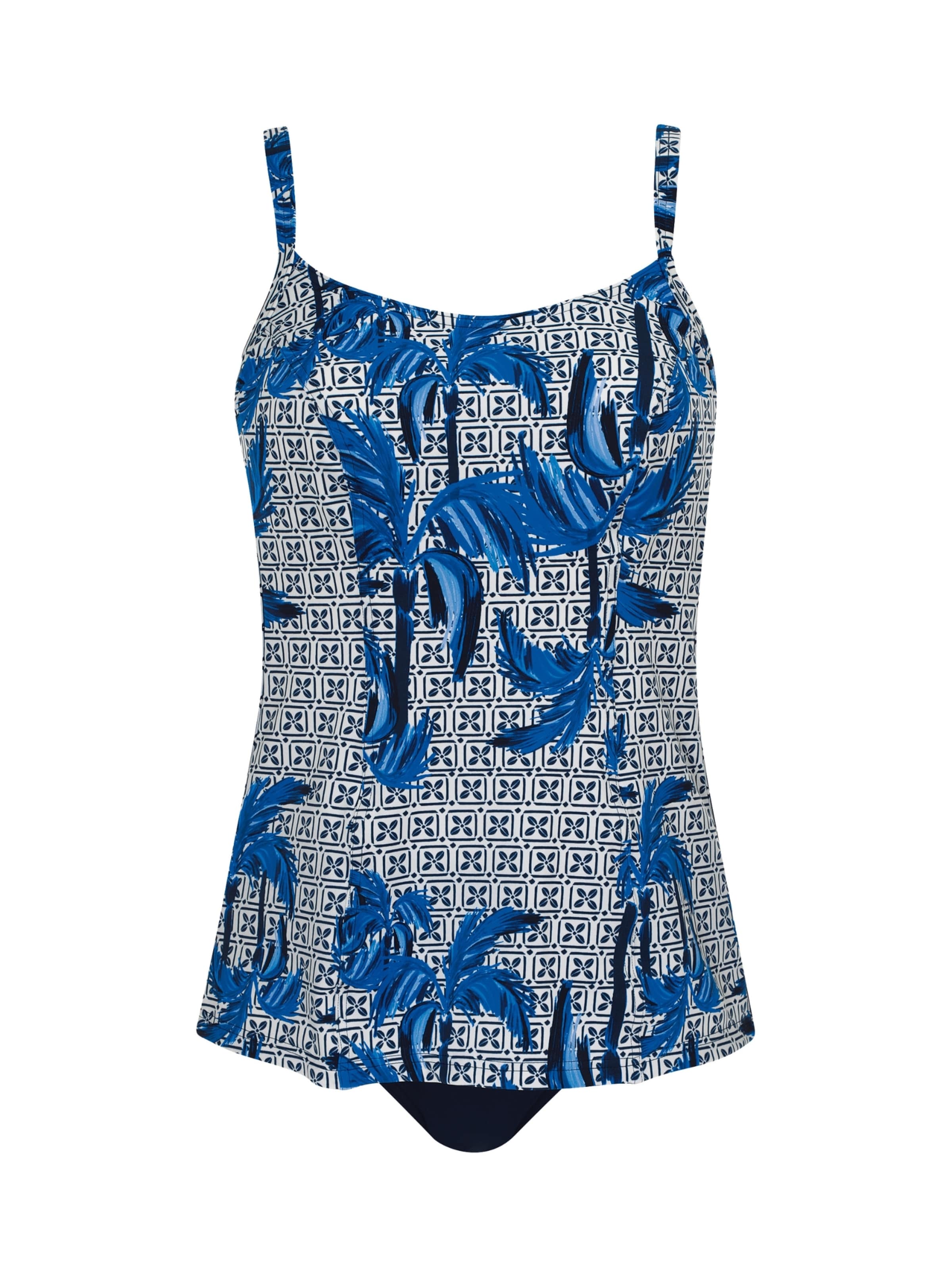 Bustier Tankini OLYMPIA en bleu : devant