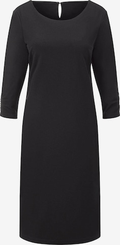 Goldner Etuikleid in Schwarz: Vorderseite