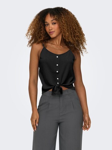 ONLY Top 'ONLLECEY' in Zwart: voorkant
