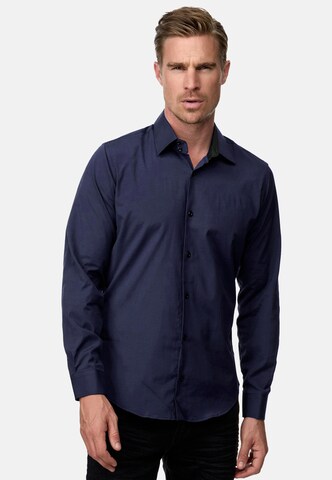 Rusty Neal Regular fit Overhemd in Blauw: voorkant