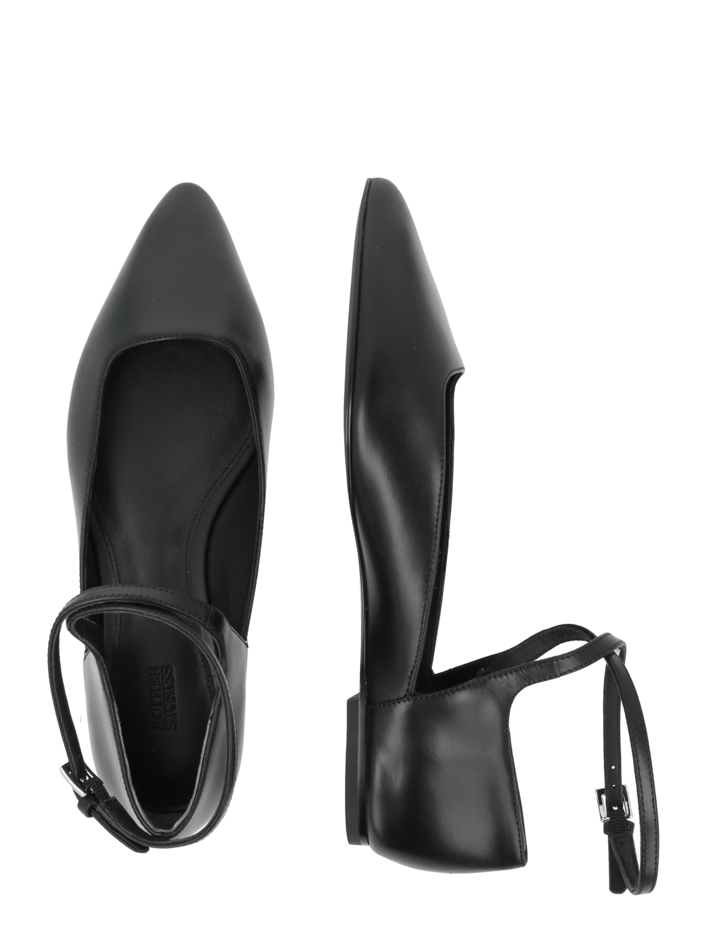 & Other StoriesOtvorene balerinke - crna boja