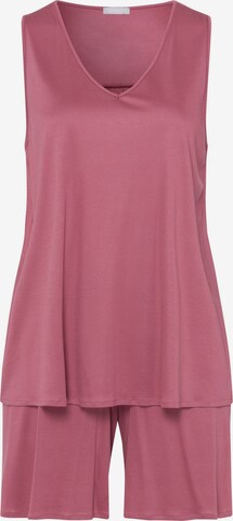 Hanro Korte pyjama ' Faye ' in Roze: voorkant