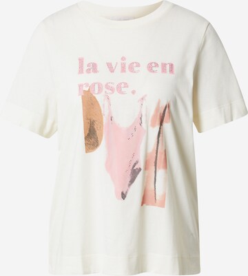 T-shirt Rich & Royal en beige : devant