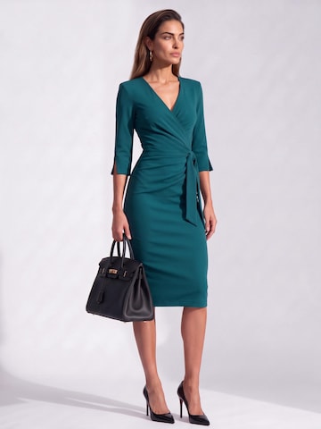 AUDRAY - Vestido de bainha 'SCARLETT' em verde: frente