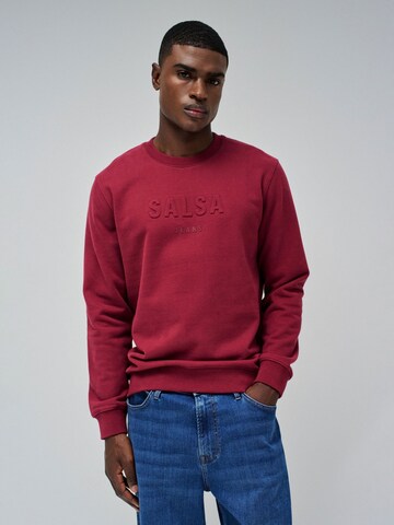 Salsa Jeans Sweatshirt in Rot: Vorderseite