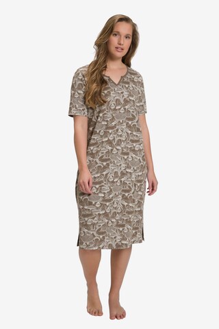 Ulla Popken Nachthemd  (GOTS) in Beige