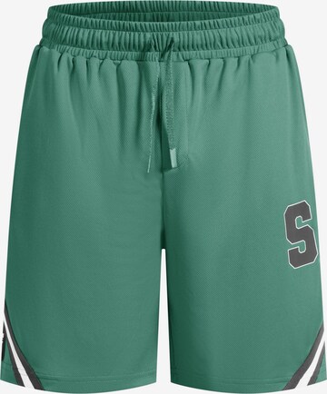 Smilodox Loose fit Workout Pants ' Triple Thrive ' in Green: front