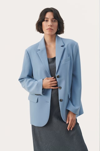 Part Two Blazers in Blauw: voorkant