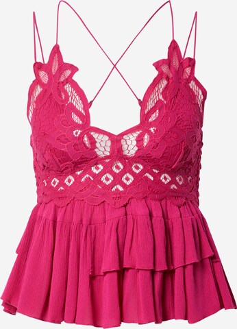 Free People - Top 'ADELLA' em rosa: frente