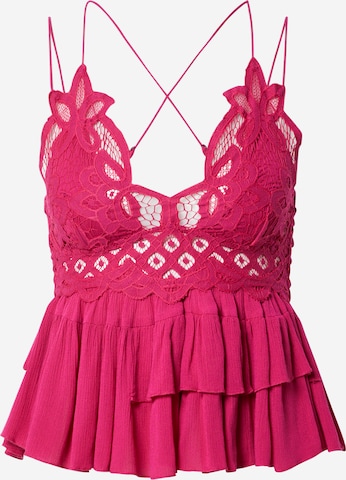 Free People - Top 'ADELLA' em rosa: frente