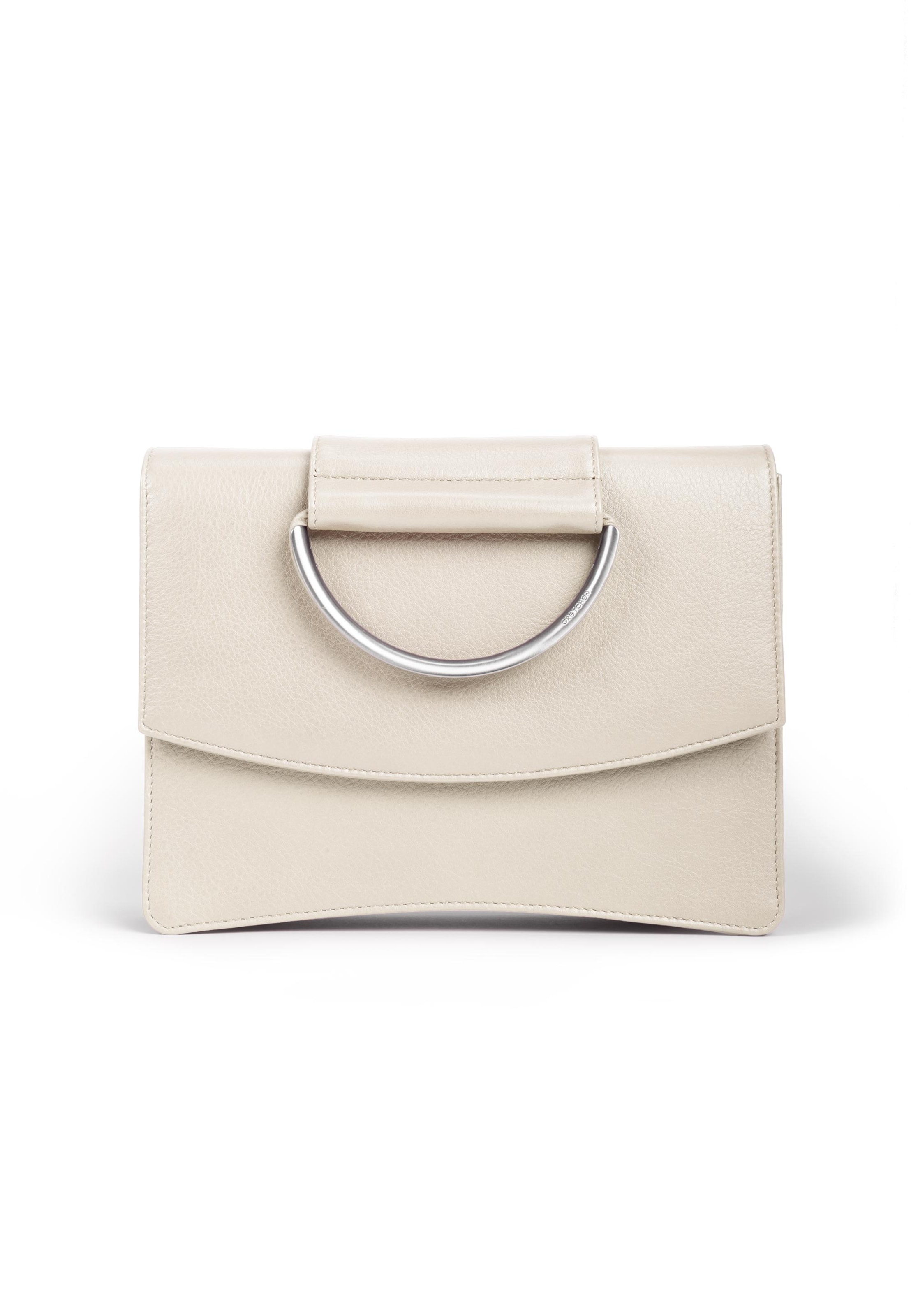 Gretchen Schultertasche 'Oyster Clutch Three' in Beige: Vorderseite