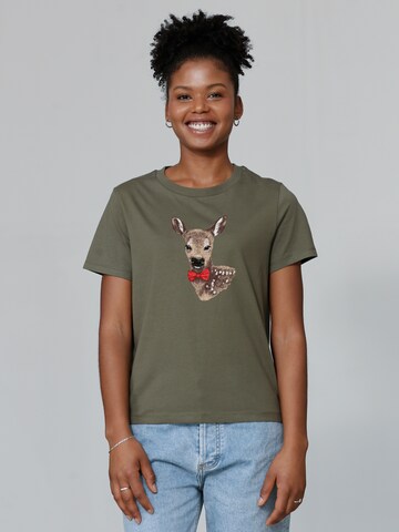 Maglietta di Watapparel in verde: frontale
