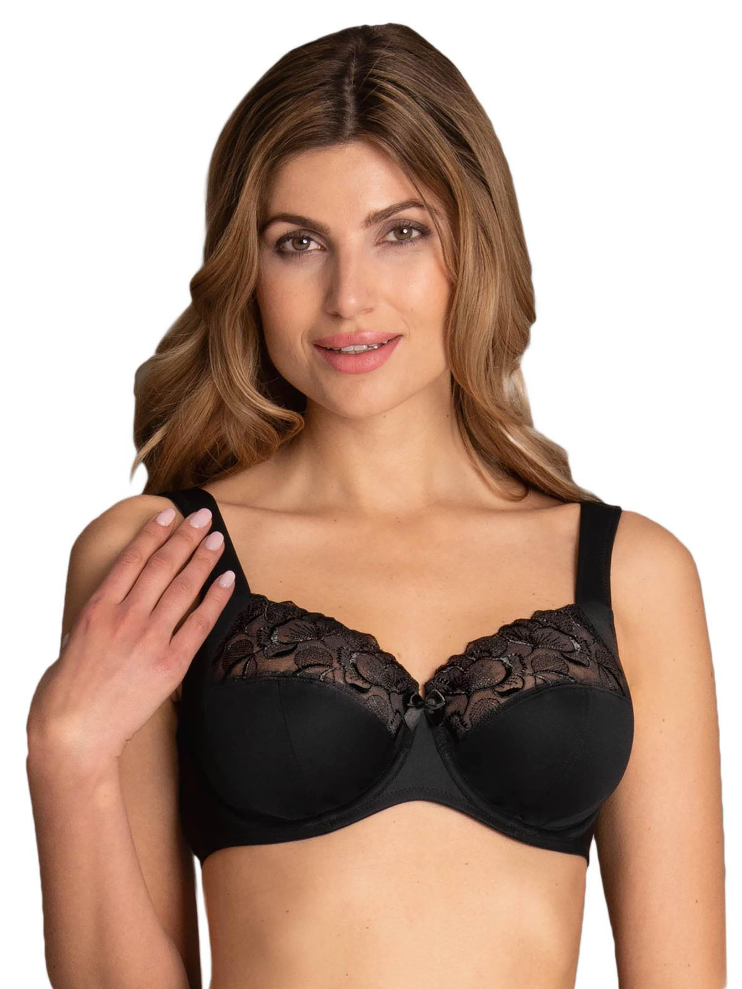 ANITA Minimiser Bra 'Lucia' in Black: front