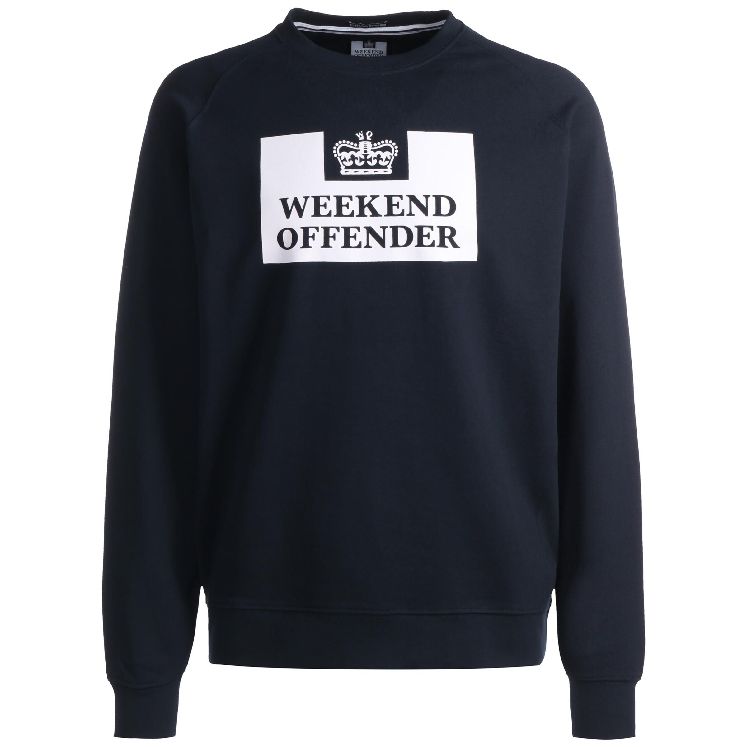 Weekend Offender Sweatshirt 'Penitentiary' in Blauw: voorkant