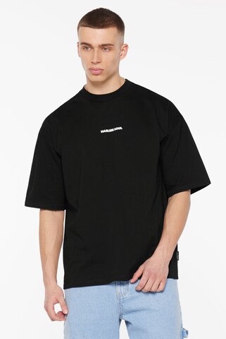Harlem Soul JO-HN T-Shirt Unisex mit Back-Artwork in Schwarz: Vorderseite