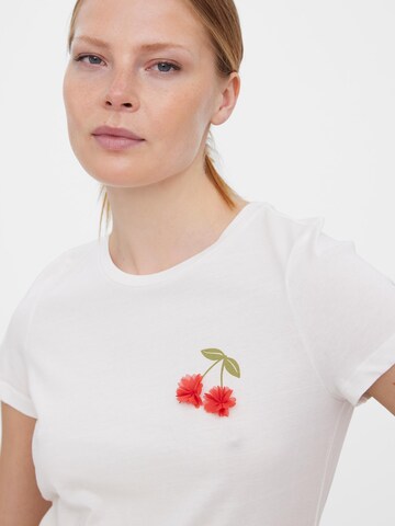 VERO MODA T-Shirt 'Oyafrancis' in Weiß