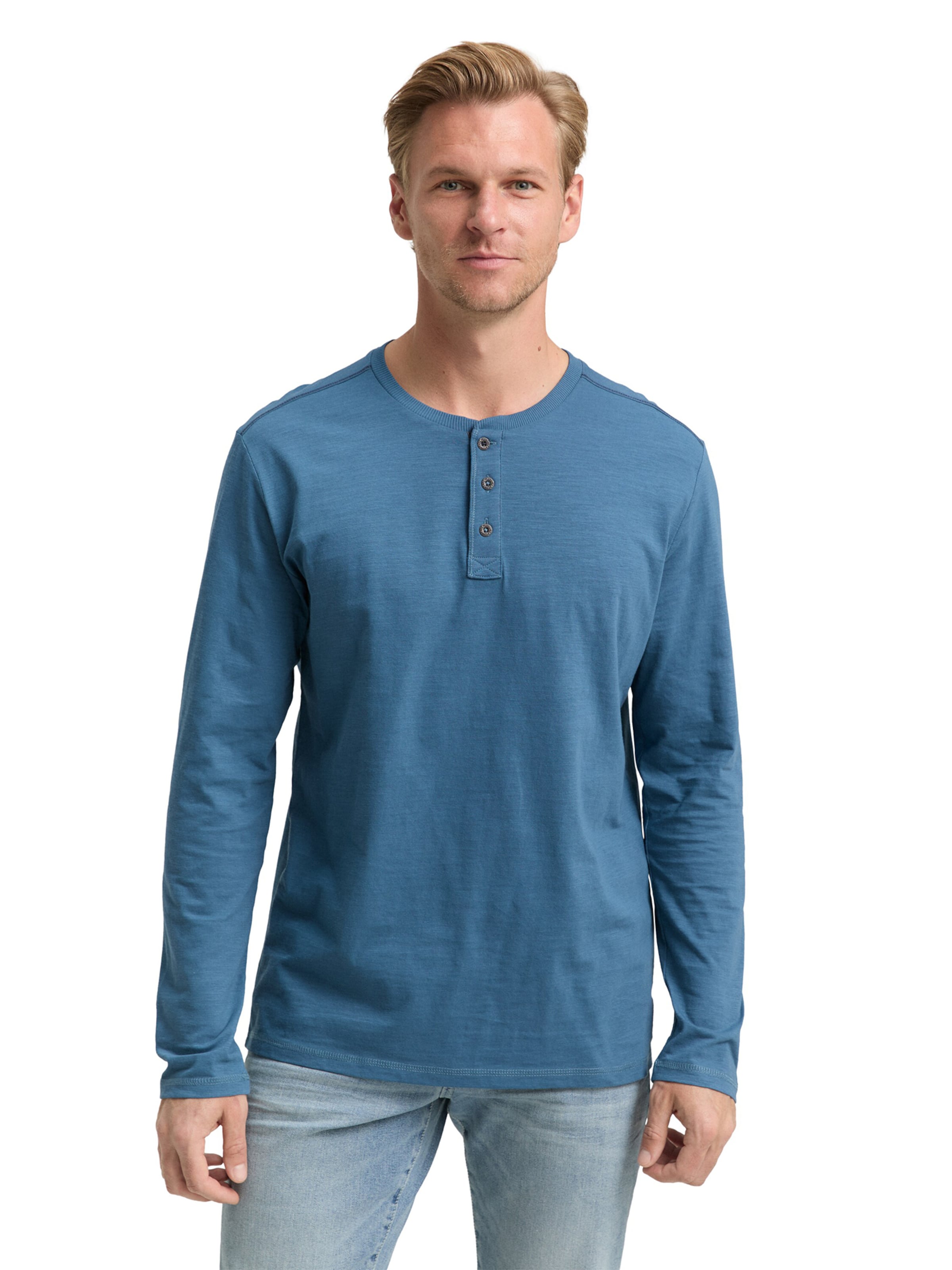 T-Shirt TOM TAILOR en bleu : devant