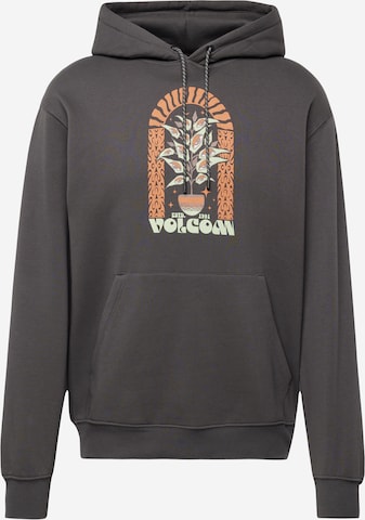 Volcom Sweatshirt 'EARTH TRIPPER' in Grijs: voorkant