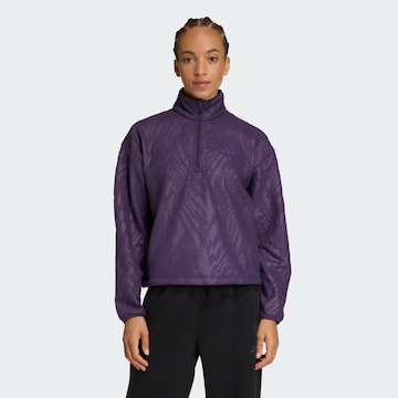 Pull-over de sport 'AOP' ADIDAS PERFORMANCE en violet : devant