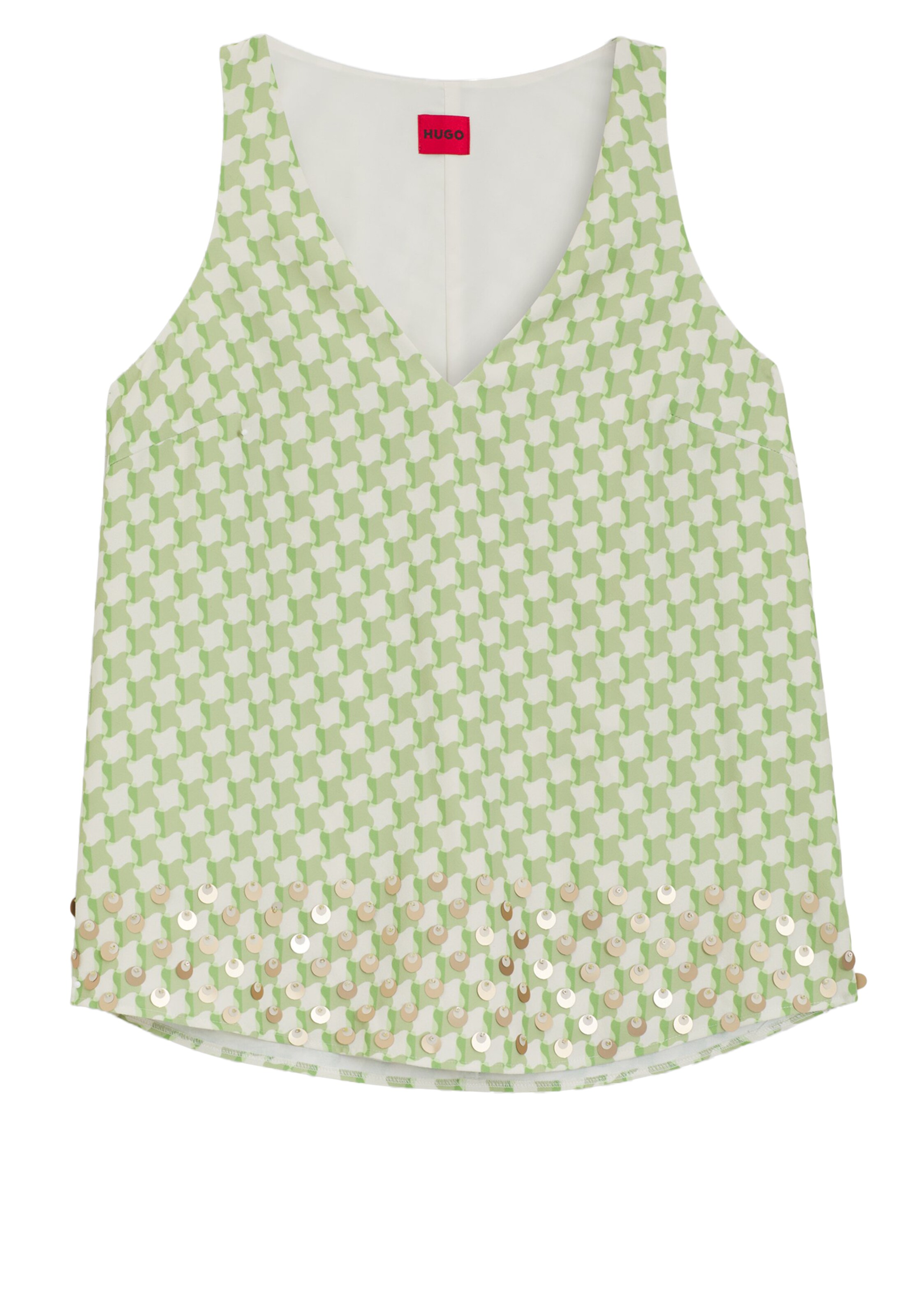 HUGO Blouse 'Camaje-1' in Green: front