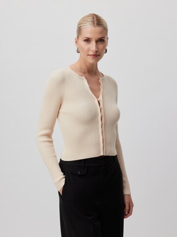 LeGer by Lena Gercke Knit Cardigan 'Lola' in Beige: front