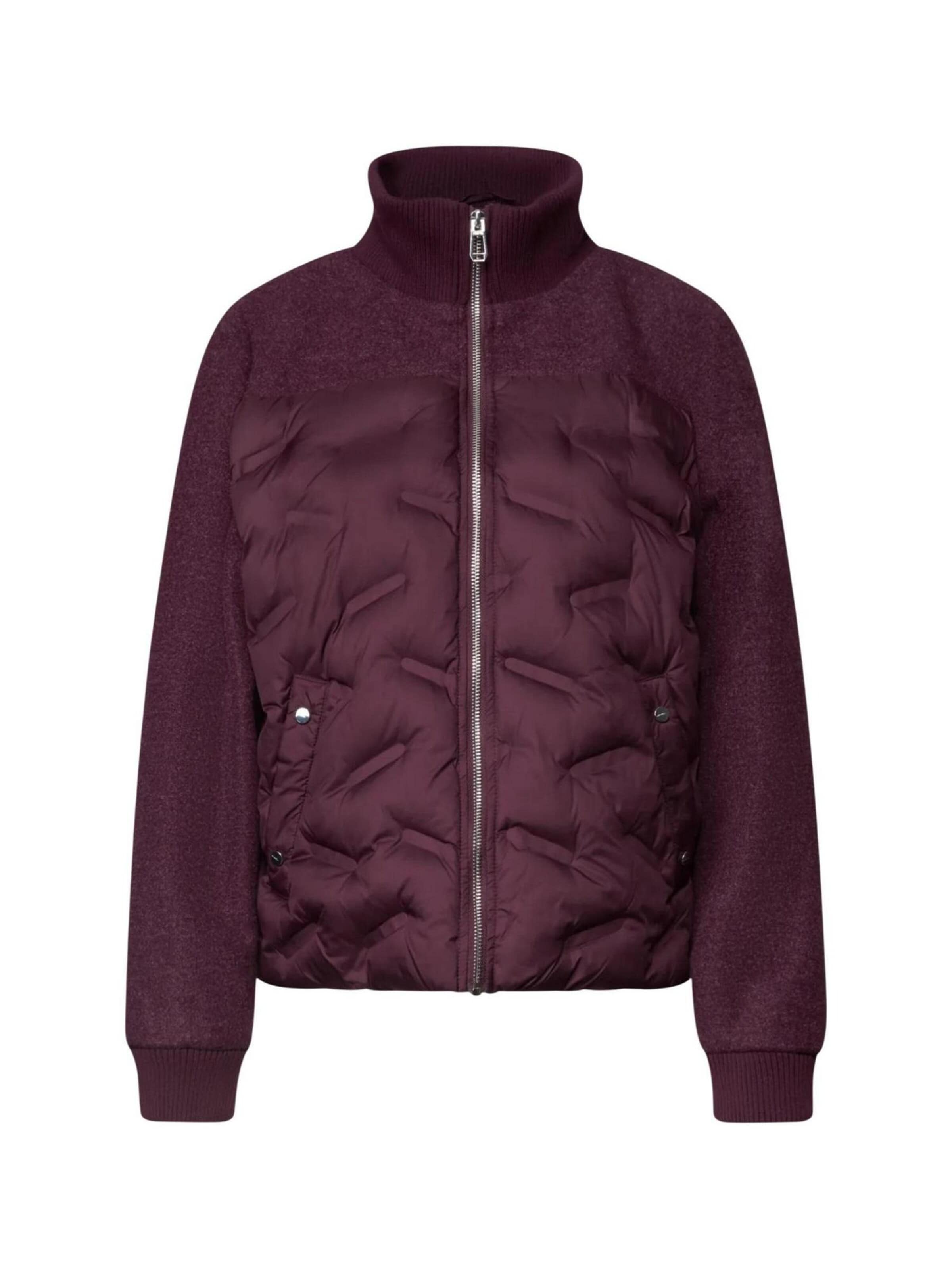 STREET ONE Winter jacket 'LTD QR Short Mat Mix Jkt w. Glued 202254' in Purple: front