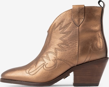 BRONX Booties 'La-Titude' in Bronze: front