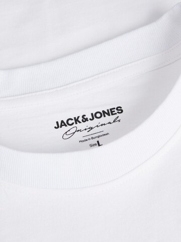 balta JACK & JONES Marškinėliai 'SANTORINI'