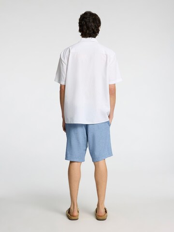 SELECTED HOMME Comfort fit Button Up Shirt in White