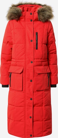 Manteau d’hiver Superdry en rouge : devant