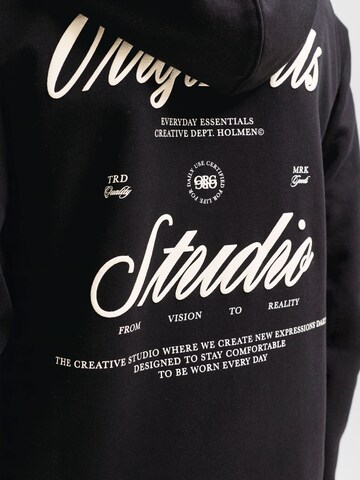 Jack & Jones Junior Sweatvest 'JORNORREBRO TYPO' in Zwart