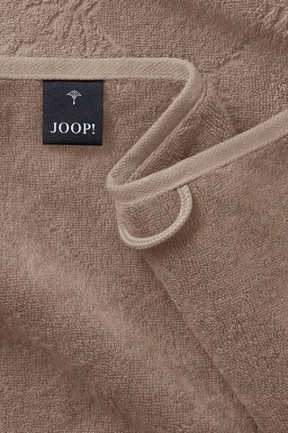 JOOP! Shower Towel 'Uni Cornflower' in Beige