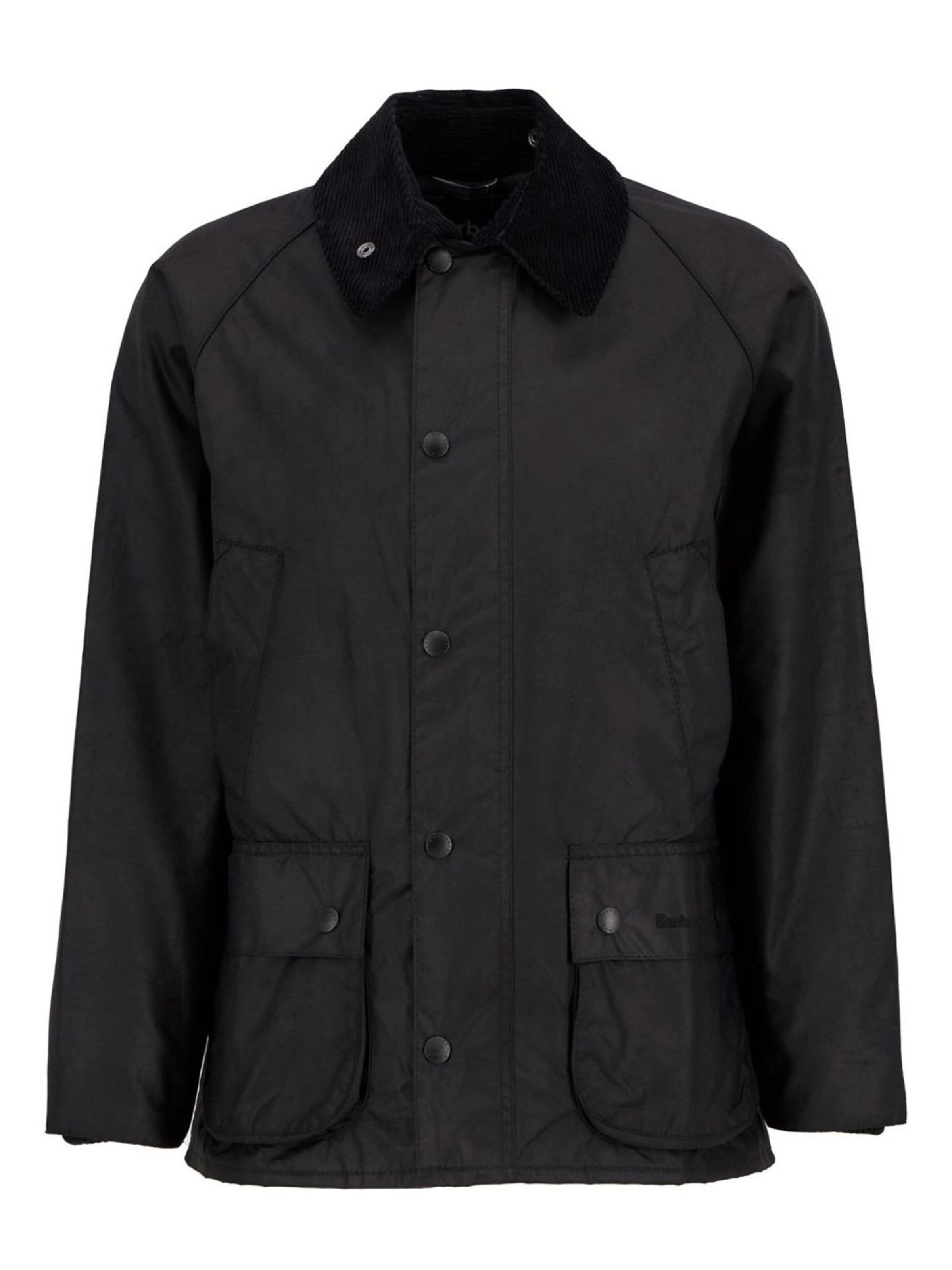 Barbour Winterjas 'Bedale' in Zwart: voorkant