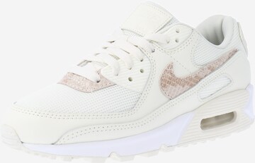 Baskets basses 'Air Max 90' Nike Sportswear en blanc : devant